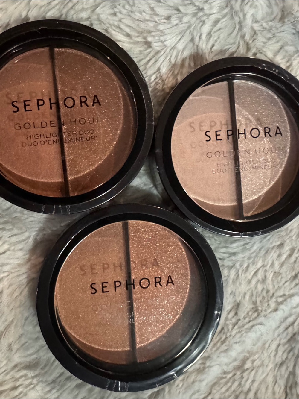 Sephora Golden Hour Highlighter Duos - Champagne & Bronze Variations